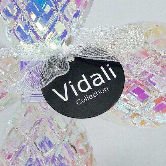 NWT Vidali Iridescent 8.75" Tall Crystal Cross Paperweight Wedding Baptism Decor - Picture 4 of 7